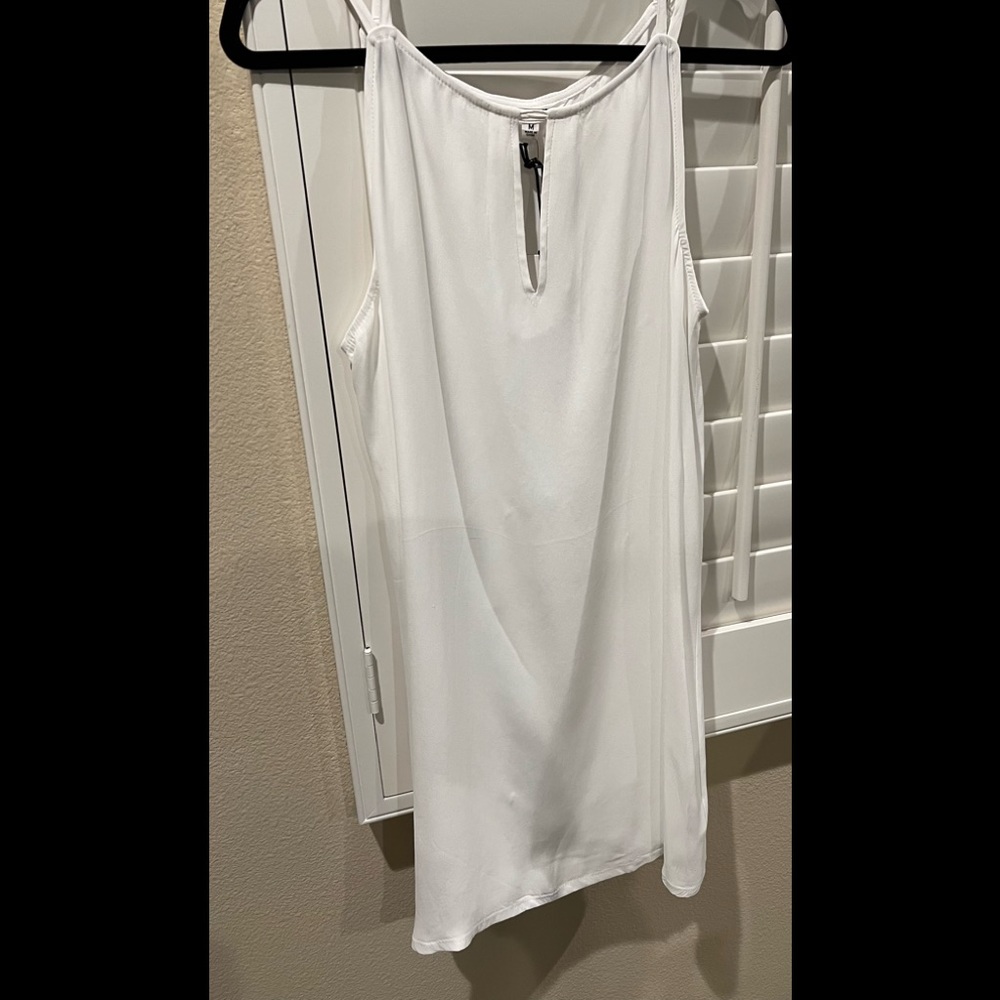 Cute white A line mini dress